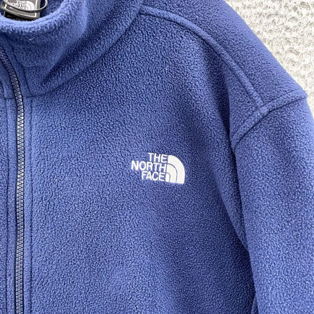 North Face Teddy Fleece Jacket Men's XL Blue Gorpcore Outdoor Preppy Performance